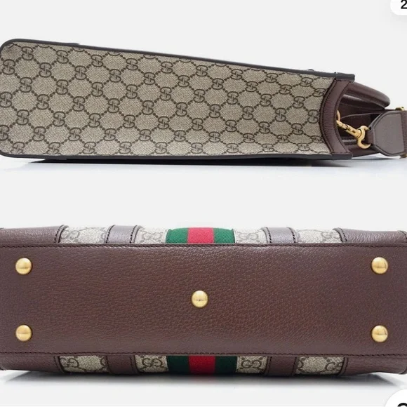 GUCCI Medium tote Ophidia Web Stripe - Picture 8 of 9